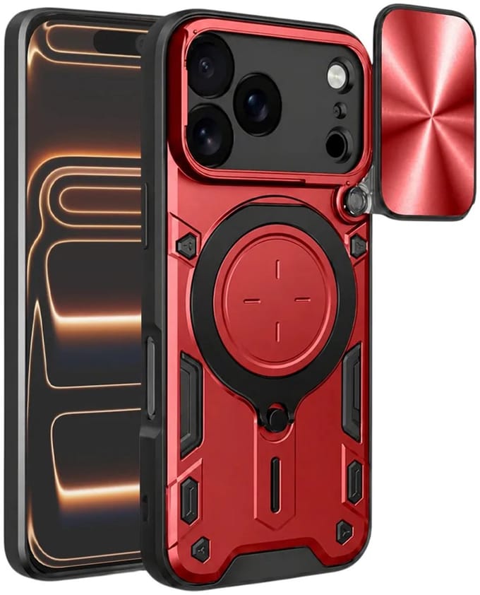 Hoesje geschikt voor Apple iPhone 17 Pro Max - Techsuit CamGuard Pro Back Cover - Rood
