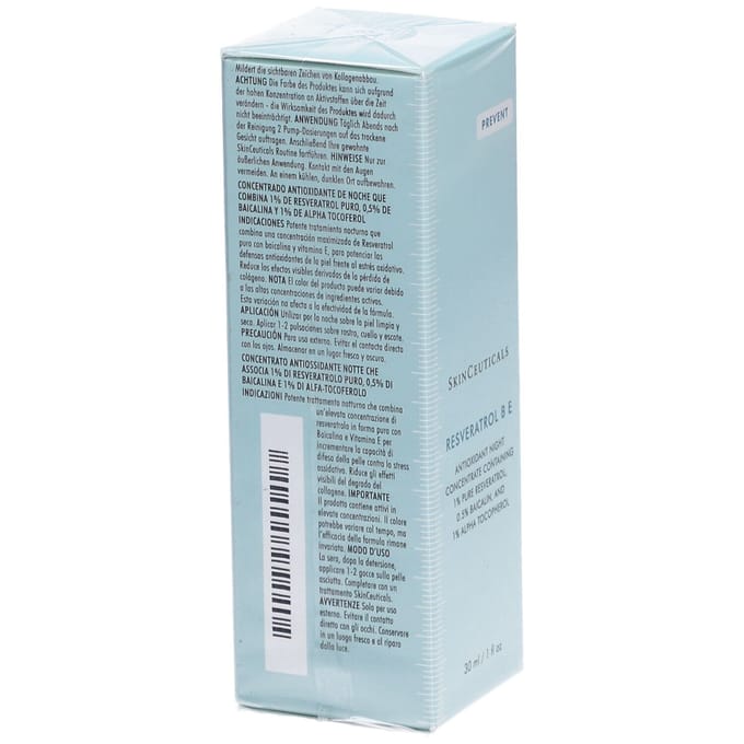SkinCeuticals Resveratrol B E Antioxidant Nachtconcentraat 30 Concentraat
