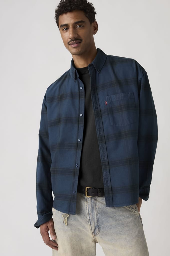 Levi's Zandt Boxy Shirt Größe: M | Casual hemden Outlet | Herren