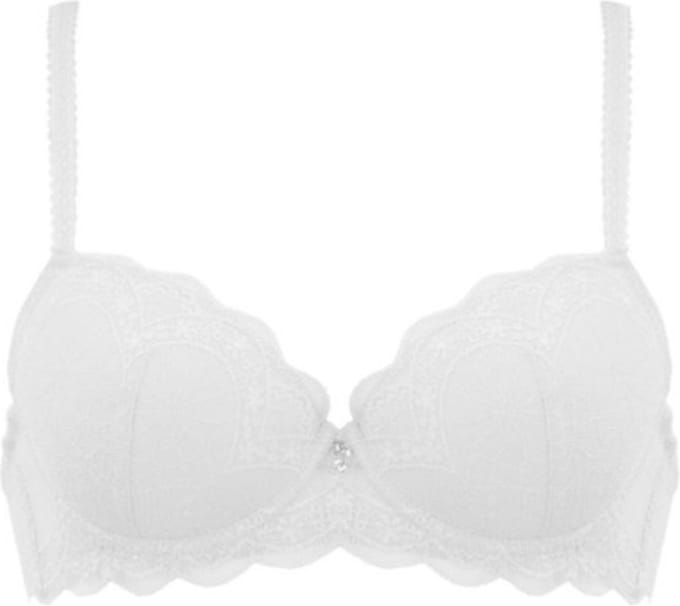 Naturana padded lace beugel BH 80D wit