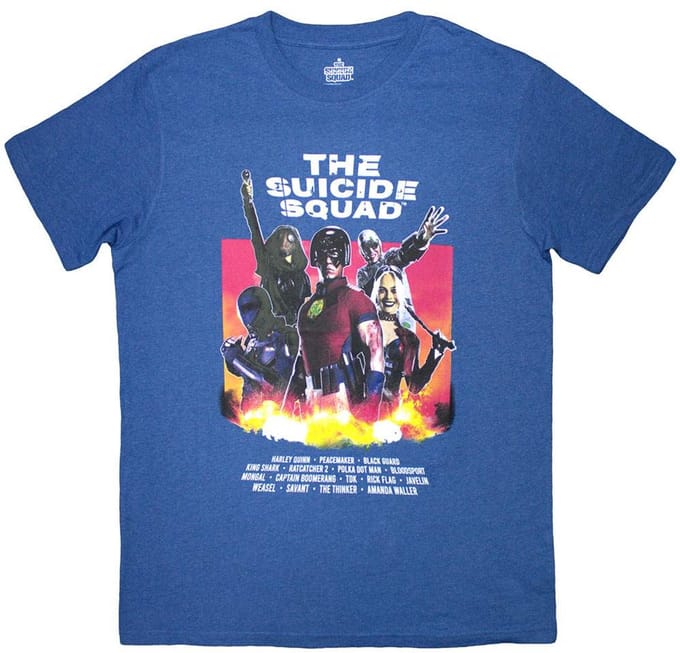 DC Comics - Suicide Squad Poster Heren T-shirt - M - Blauw