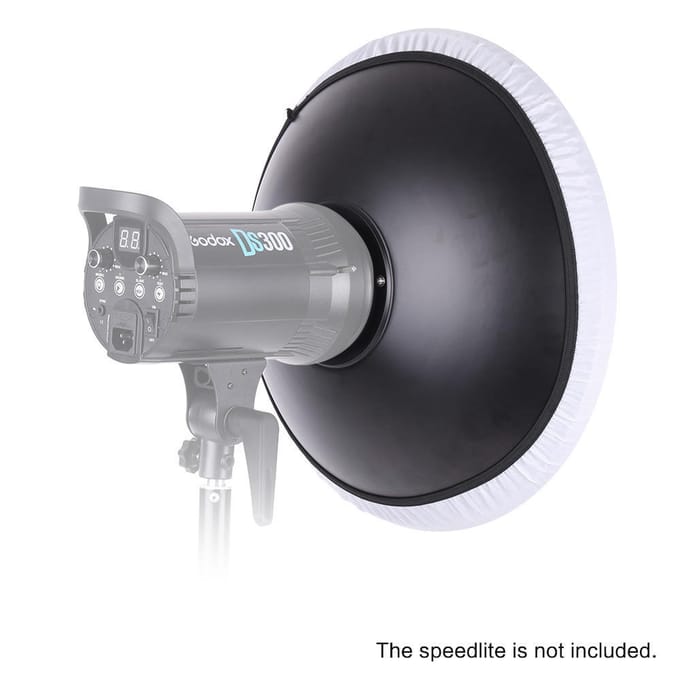 Studiofotografie 41 cm/16 inch Speedlite Stroboscoopverlichting Diffuser Beauty Dish Lampenkap Bowens gray