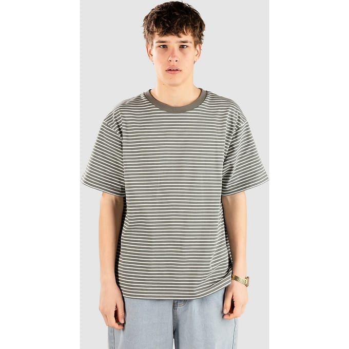 Blue Tomato Striped T-Shirt groen