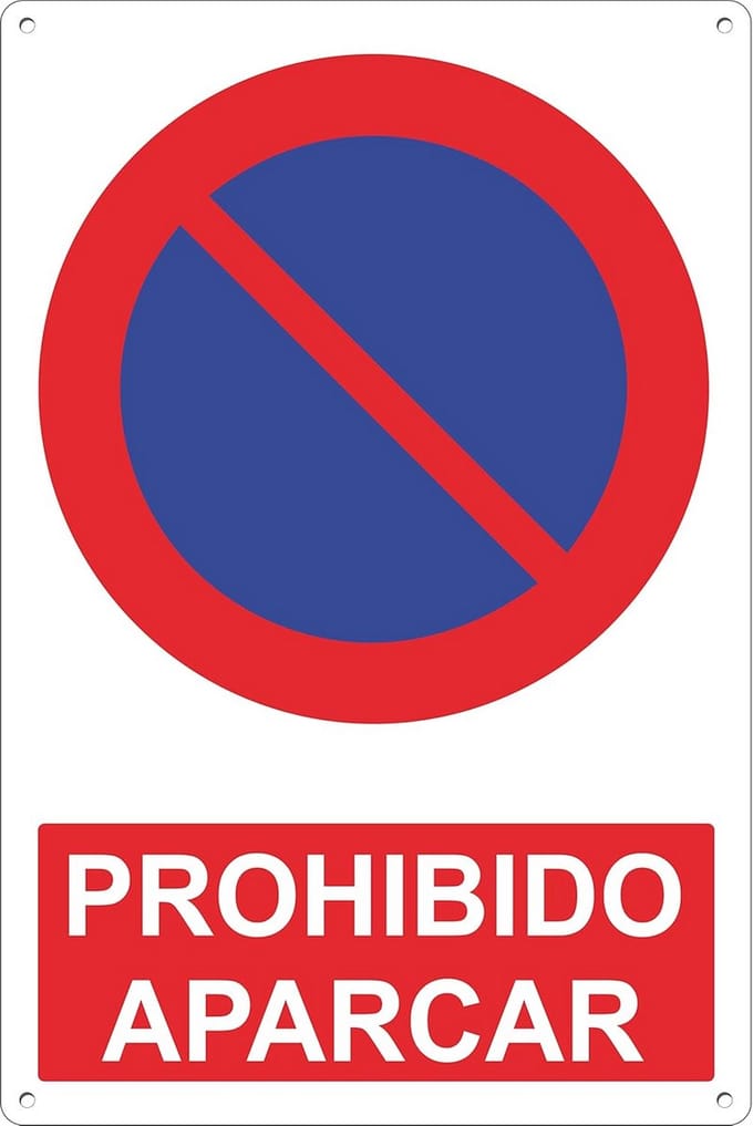 Verbodsbord parkeren - Aluminium 20 x 30 cm
