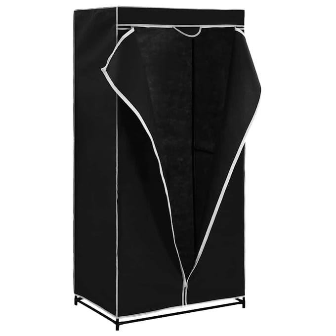 vidaXL - Kledingkast - 75x50x160 - cm - zwart