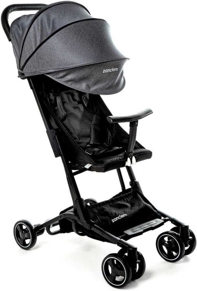 Ultra Lichte Kinderwagen (Buggy) Vanaf Geboorte - Compact, Inklapbaar & Lichtgewicht Recliner met Voetrem
