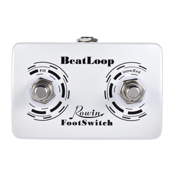 Rowin BeatLoop dubbele voetschakelaar Voetschakelaarpedaal voor Rowin BEAT LOOP opname-effectpedaal met white