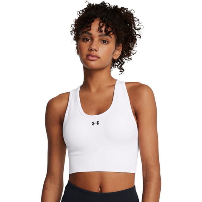 Under Armour Vanish Seamless Mid Sport-bh Dames Wit K100