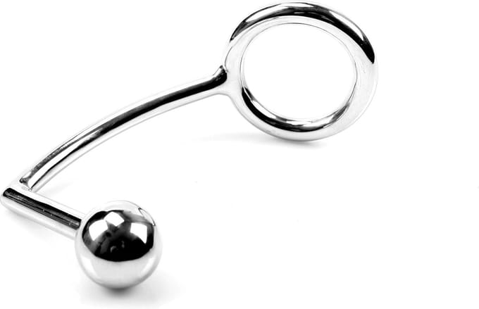 RVS Cockring met Anaalplug Ø 40 mm