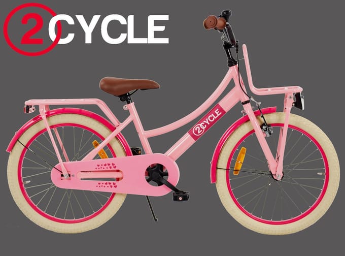 2Cycle Transportfiets 20 inch (6 tot 8 jaar) voor meisjes roze