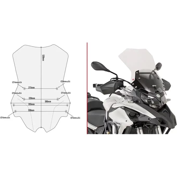 Specifieke motorfietsbel Givi Benelli TRK 502 (2017 à 2020)
