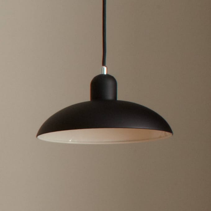 FRITZ HANSEN Hanglamp Kaiser Idell 6631-P, zwart, mat