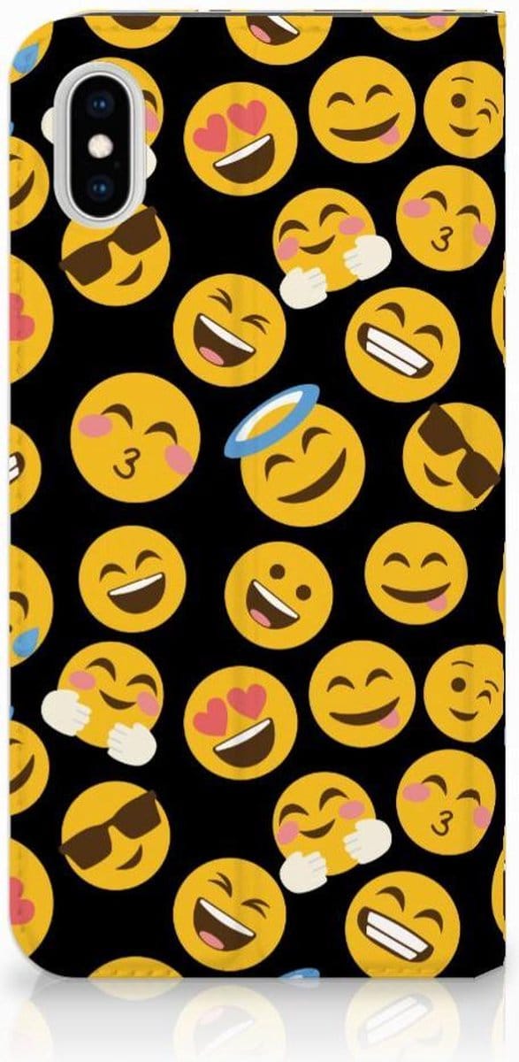 Apple iPhone Xs Max Hoesje met Magneet Emoji