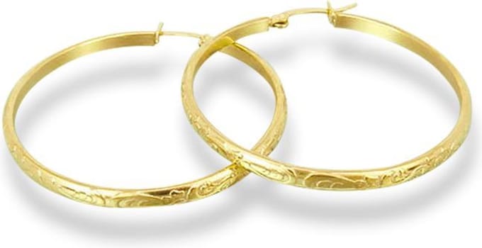 Amanto Oorbellen Dessy G - 316L Staal - Oorring - 3mm - ∅43mm