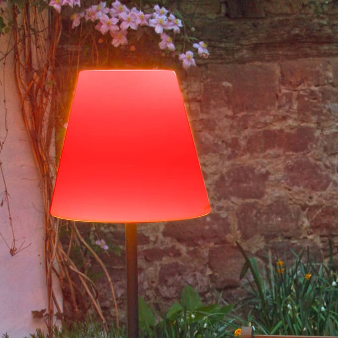 Megatron LED vloerlamp Danna ronde kap IP44