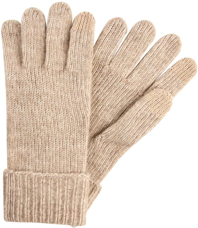 camel active Gebreide handschoenen van zachte mix - Maat womenswear-M - Karamel
