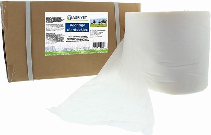 Agrivet Uierdoekjes vochtig 2x900 vel