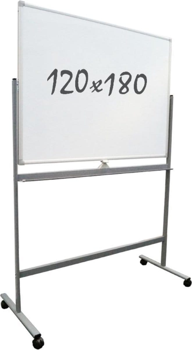 IVOL Whiteboard verrijdbaar 120 x 180 cm - Dubbelzijdig - Magnetisch