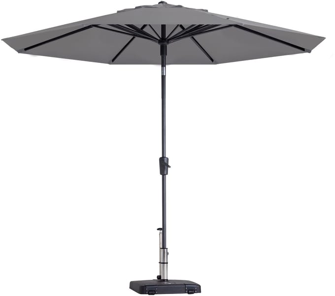 Madison parasol paros ii round light grey 300cm -