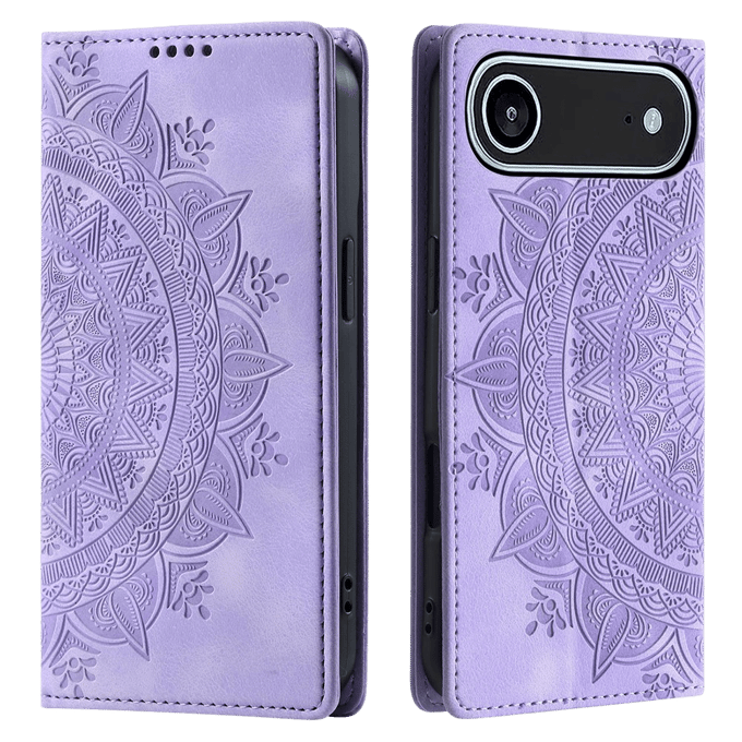 Comfycase Apple iPhone Air Soft Mandala Bookcase Paars