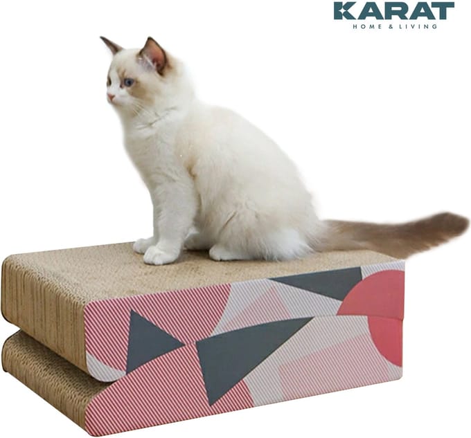 FLOORDIREKT Krabplank voor Katten Sarabi - Krabmeubel van Kwaliteitskarton