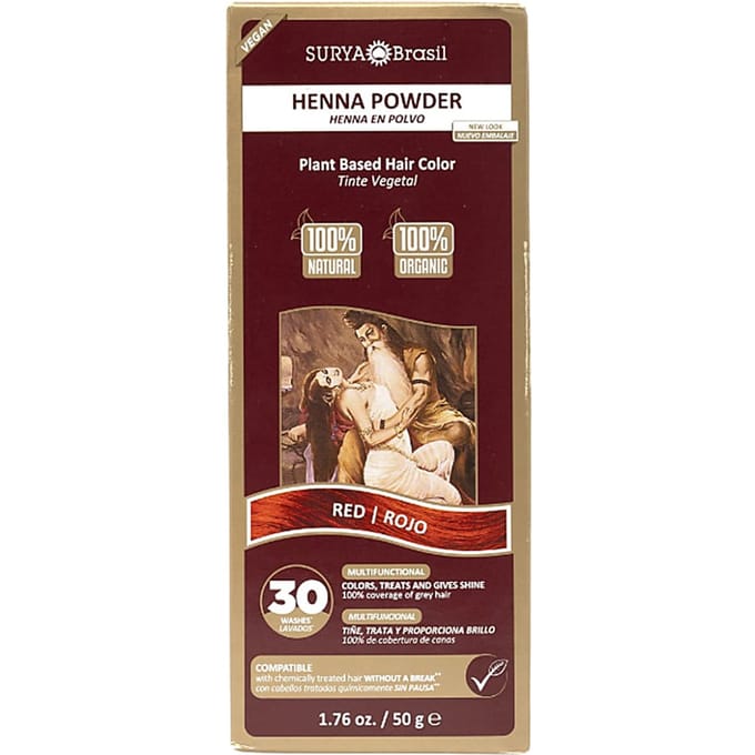 Surya Brasil Henna Poeder Haarverf - Rood - 50 g