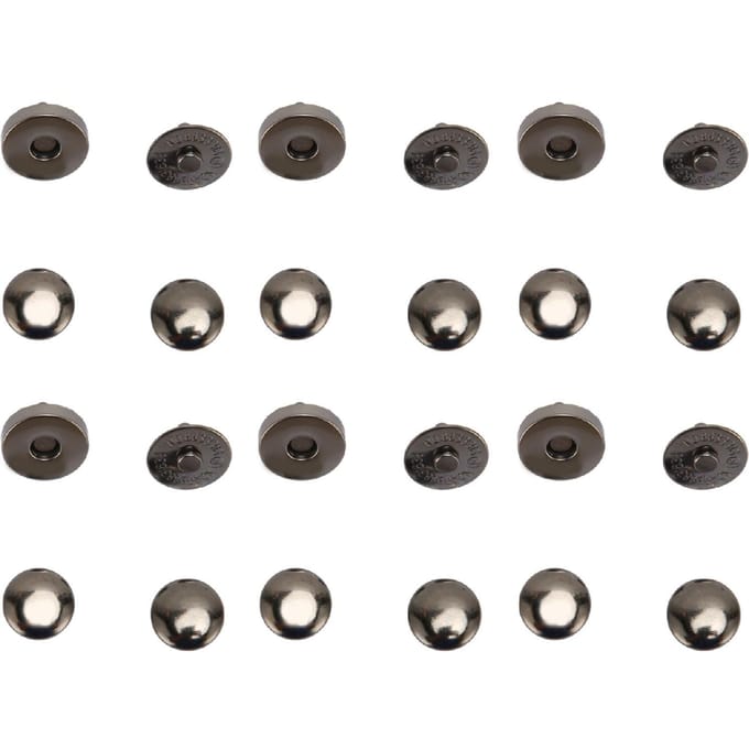 50 Sets Magnetische Drukknopen 14x4mm Hoge Hardheid Legering Magnetische Knop Sluiting Drukknopen voor Decoratie gray