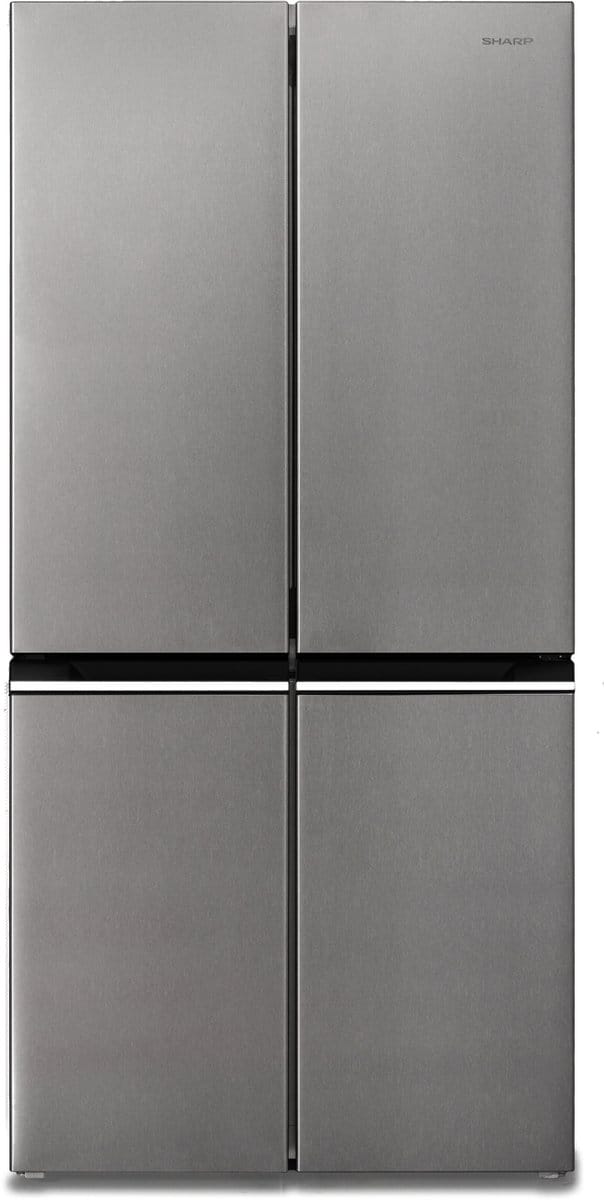 Sharp SJNFA15IMXPDEU - Amerikaanse Koelkast - 4 deurs - energie label D - 488 liter - Advanced No Frost - zilver