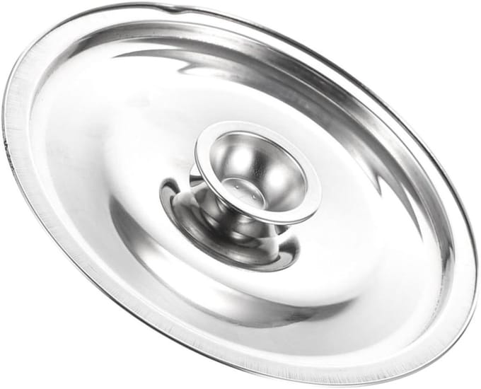 RVS Potdeksel - Kookpan Deksel - Koken en Afdekken - Met Knop - 16 cm - Zilver