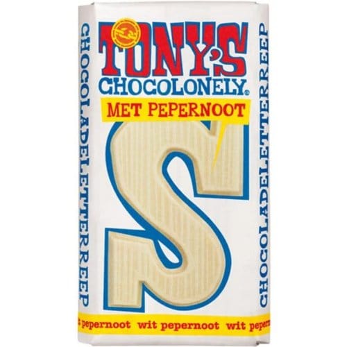Tony’s chocolonely letterreep s - wit pepernoot