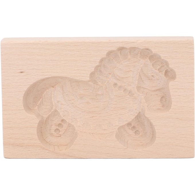 Dierenkoekjesvorm Mooie Levendige Houten Koekjespers Stempel Gemakkelijk Ontvormen Soepel Koekjesvorm Kat beige