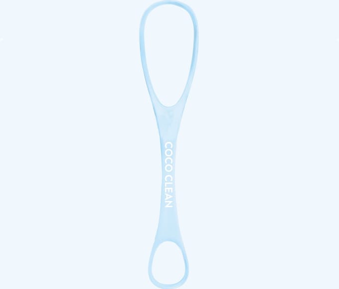 Coco Clean RVS Tongschraper – 4‑Zijdig – Blauw Design – Effectieve Tongreiniger – Halitose Preventie