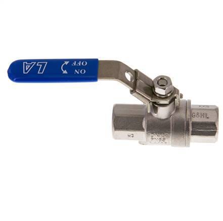 G 1/2 inch PN 63 2-Weg RVS Kogelkraan - BL2SH-M-63-012