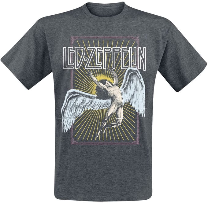 Led Zeppelin T-shirt - Icarus Colour - S tot XL - voor Mannen - donkergrijs
