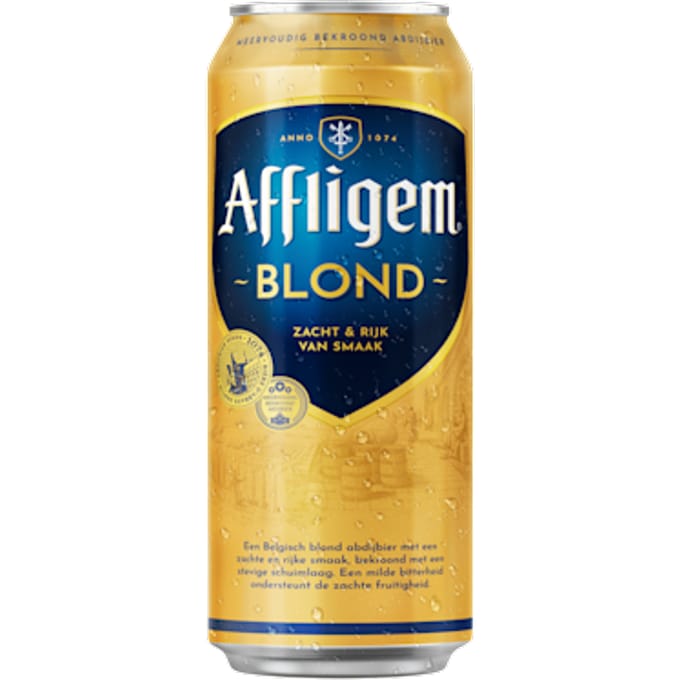 Blond bier blik