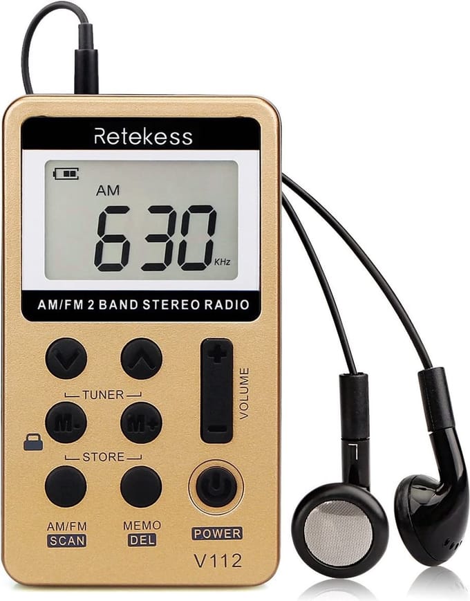 Radio , 100% nieuw -Lichtgewicht / douche-radio - DRAAGBAAR EN COMPACT