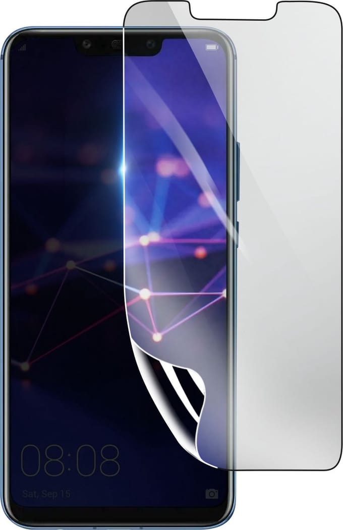 3mk, Geschikt voor Huawei Mate 20 lite, Schokbestendige Hydrogel Screenprotector, Transparant