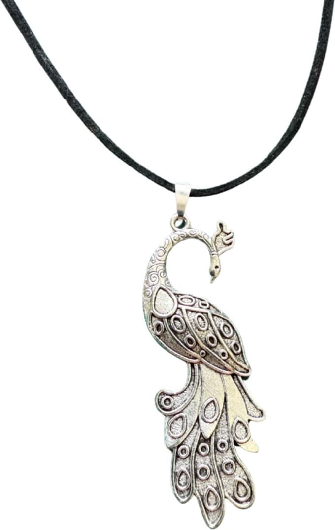ketting Pauw zilverkleur - Charme Bijoux