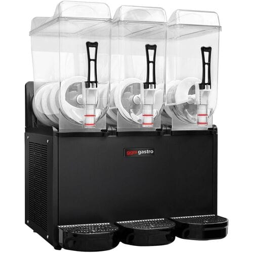 GGM Gastro Slush-Maschine - 3x 12 Liter - 1,4 kW - Schwarz