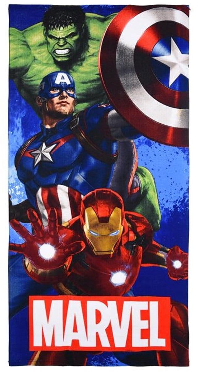 Marvel Avengers - Strandlaken / Handdoek - 70x140 cm - absorberend microfiber polyester