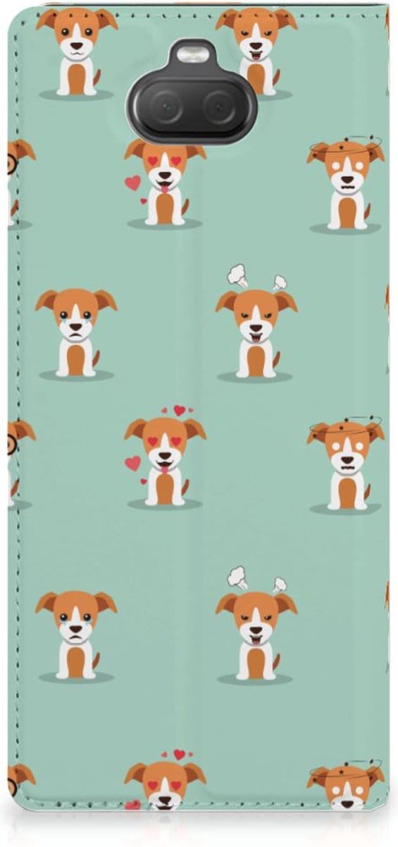 Book Case voor Sony Xperia 10 Plus Hoesje maken Pups