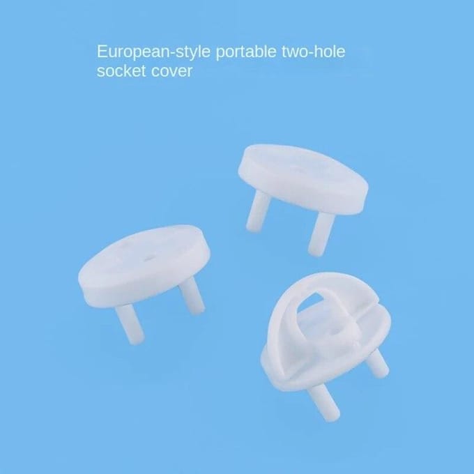 10 Pièces Cache-prise Antichoc Bébé Sécurité Enfant Réglementations Européennes Cache-prise Sécurité Alimentation Cache de Sécurité Prise de Courant brown