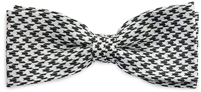 Sir Redman - Strikken - strik Holly Houndstooth - zwart / wit