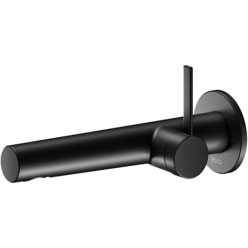 Keuco IXMO Pure Black Selection single lever basin mixer, concealed, round 59516371101