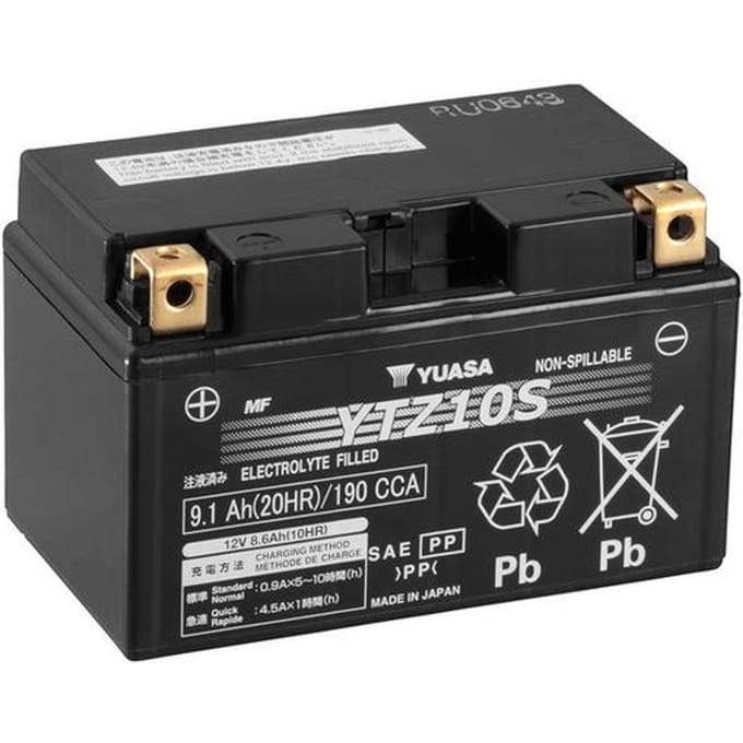 Yuasa YTZ10S Motorfietsaccu 12 V 8.6 Ah Pooltype: Schroefklem type 11