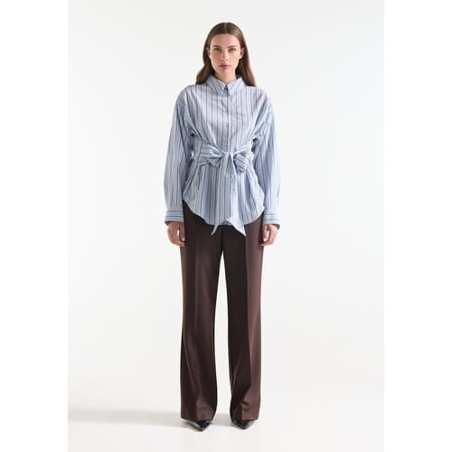 Overhemd Jansen Amsterdam Livia MCS715 Belt Blue/ Brown
