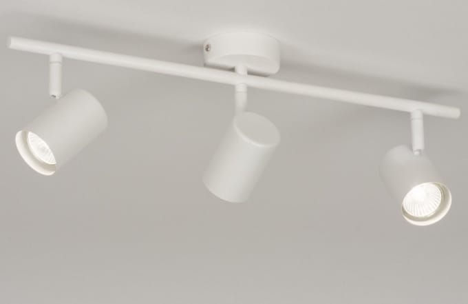 Lumidora Opbouwspot 72608 - FLORENCE - 3 Lichts - GU10 - Wit - Metaal