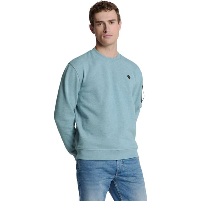 No Excess Sweater crewneck melange ice