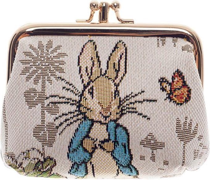 Portemonnee klip - Gobelinstof - Peter Rabbit - Beatrix Potter