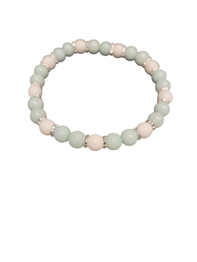 amazoniet en chalcedoon armband.